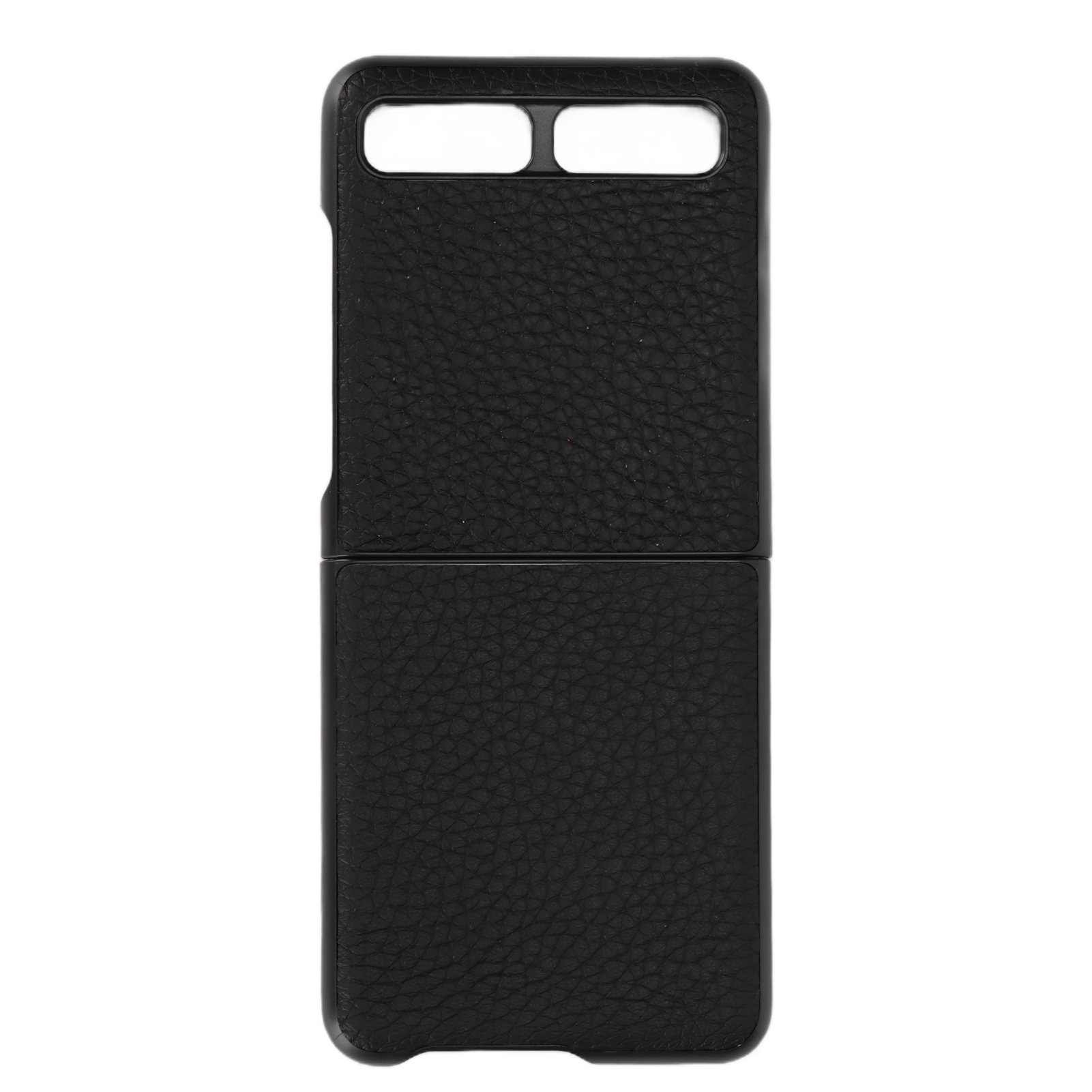 Kratzfeste Schutzhülle Aus Leder Für Samsung Galaxy Z Flip – Schwarze Hülle, Modell 1