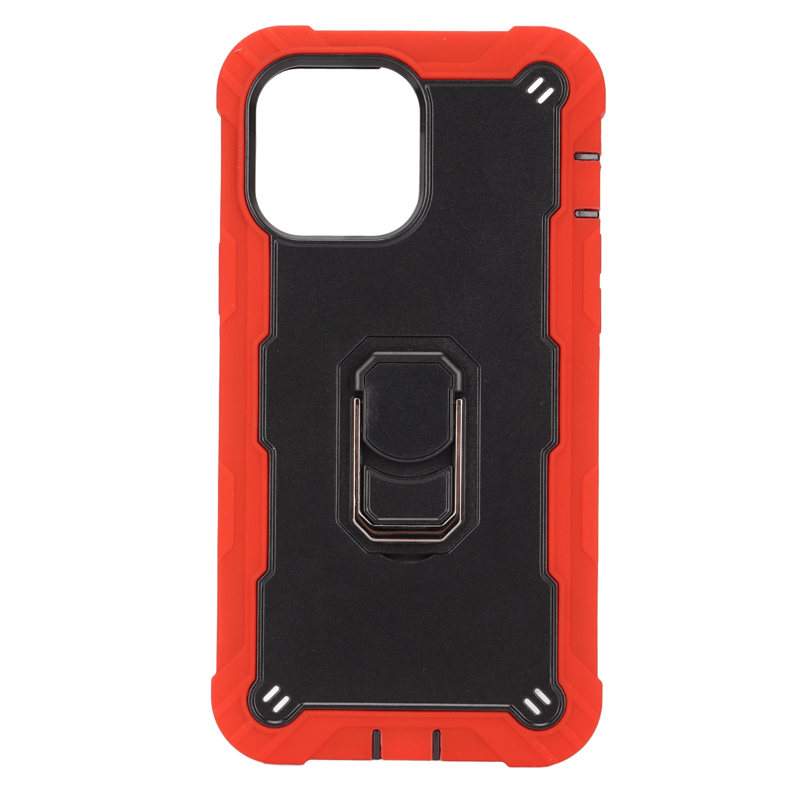 Stoßfeste Schutzhülle Mit Ständer Für Iphone 13 Pro Max, Kratzfeste Panzerhülle (rot Und Schwarz)