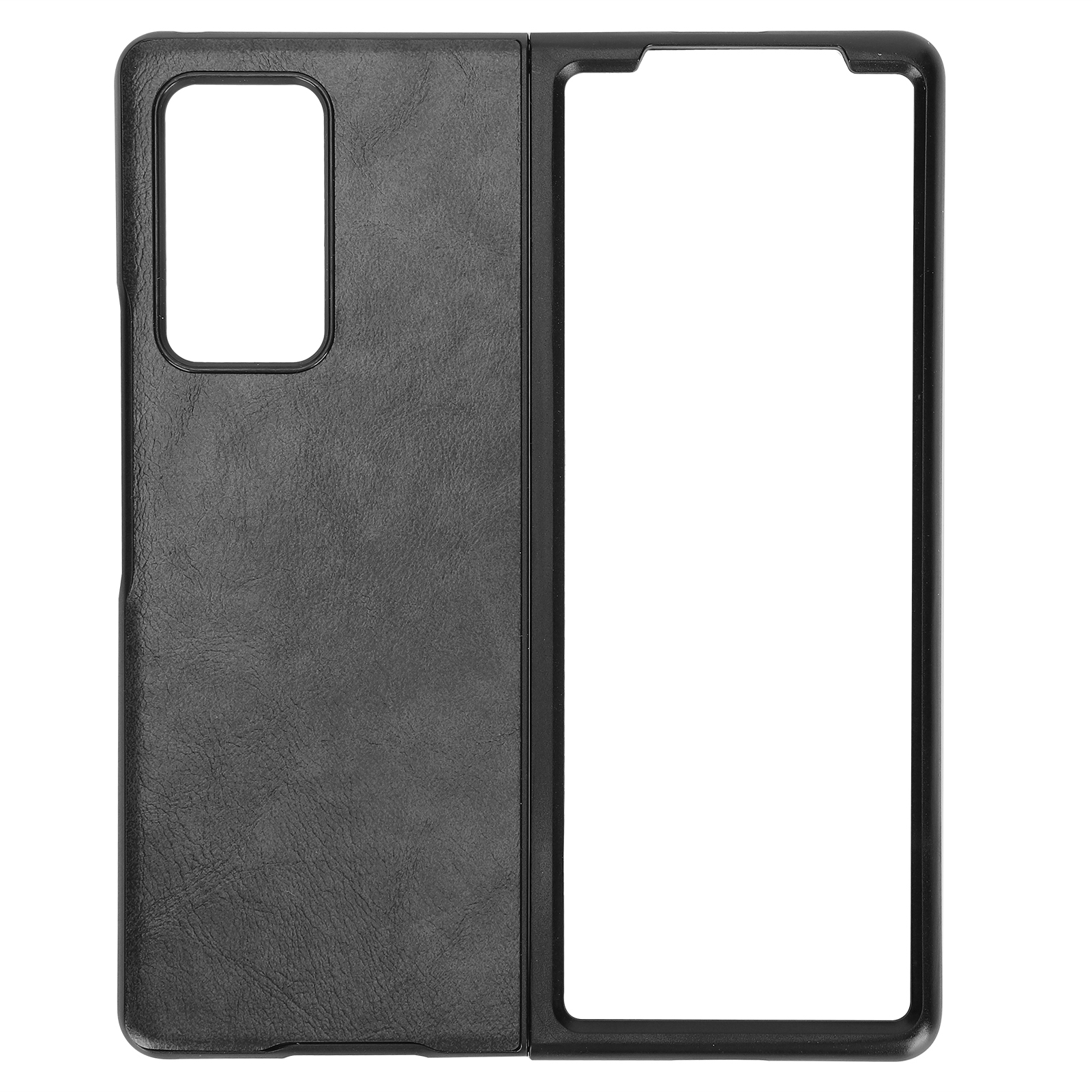 Schutzhülle Aus Leder Mit Stoßschutz Für Samsung Galaxy Z Fold 2 – Schwarz