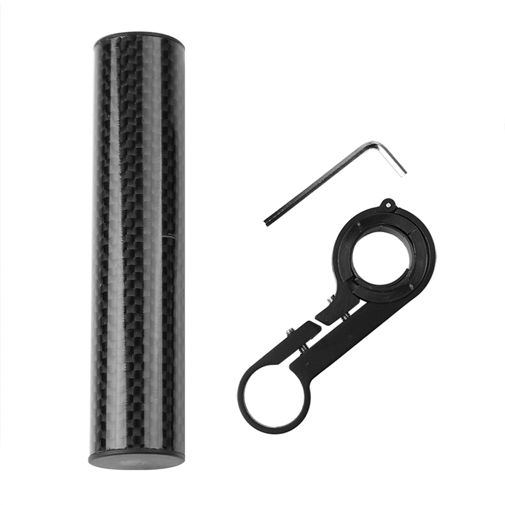 Fahrradhalterung Für Handy Und Licht Mit 10 Cm Schwarzem Carbonrohr