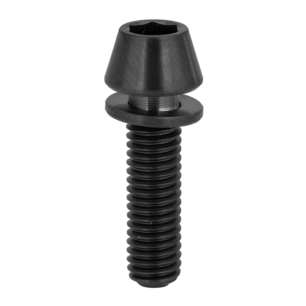 8-mm-kegel-lenkkopfschraube Für Mountainbikes, M5x18-schraube Mit Unterlegscheibe, Schwarze Fahrradhalterung
