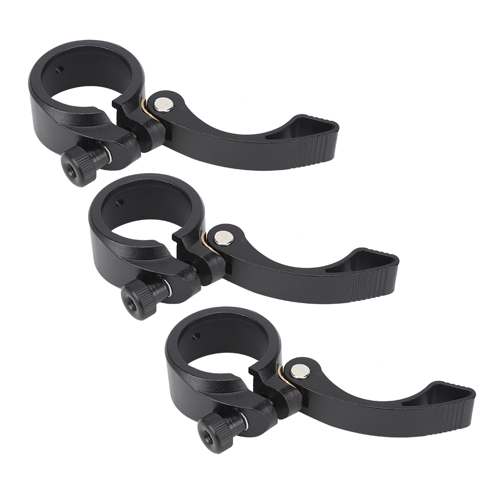 3-teiliges Schnellspann-sattelklemmen-set Aus Leichter, Schwarzer Aluminiumlegierung, 40 Mm, Für Fahrradzubehör