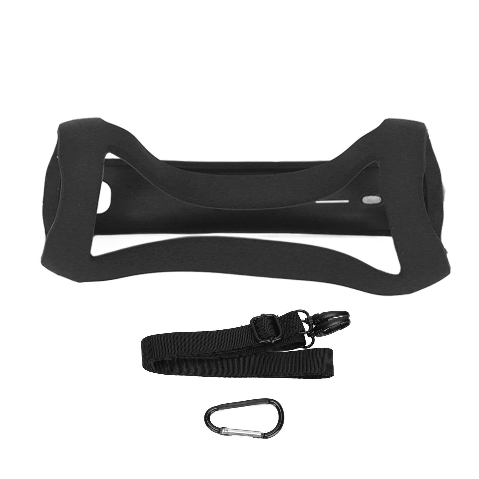 Schutzhülle Aus Silikon Für Flip5-lautsprecher Mit Handschlaufe Und Karabiner, Schwarz