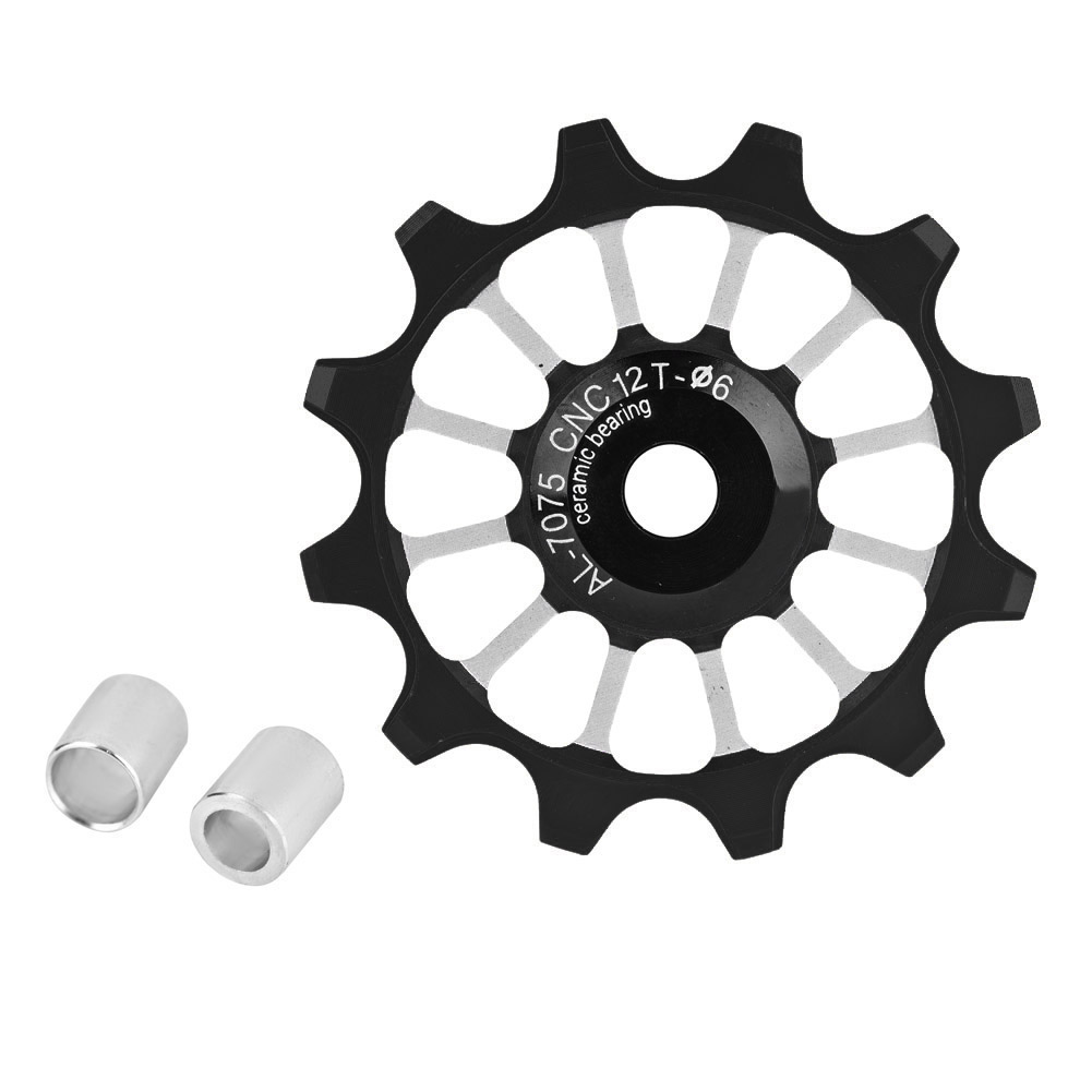 Meijun Schaltwerksrolle Aus Aluminiumlegierung Mit Keramiklager (schwarz)