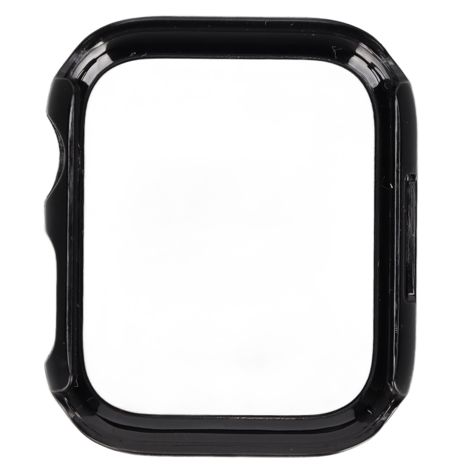 Schutzhülle Für Apple Watch Series 7 (45 Mm) – Vollständig Gehärtetes Glas, Hd-displayschutzfolie, Schwarz