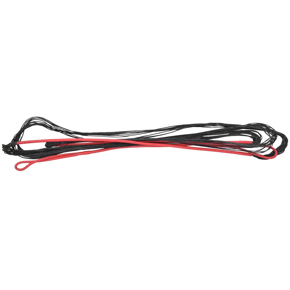 Universelle Nylon-bogensehne Für Recurve- Und Langbögen, Jagd, 12 Stränge, 58 Zoll, Schwarz Und Rot