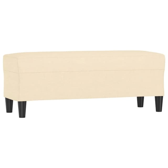 vidaXL Sitzbank Creme 100x35x41 cm Stoff 349409