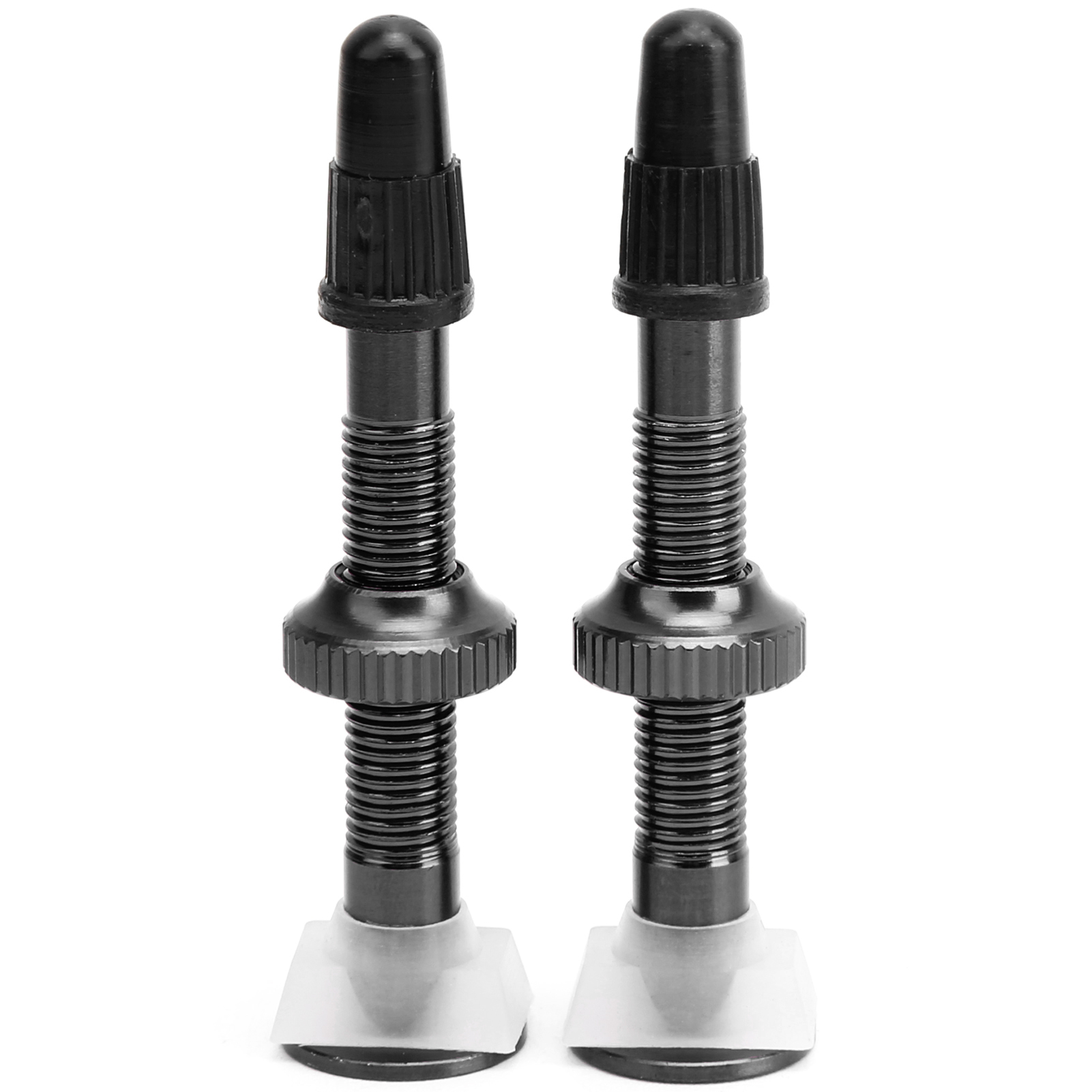 Paar 52-mm-presta-ventile Für Mountainbikes, Schwarz – Verlängerte Tubeless-ventilkappe