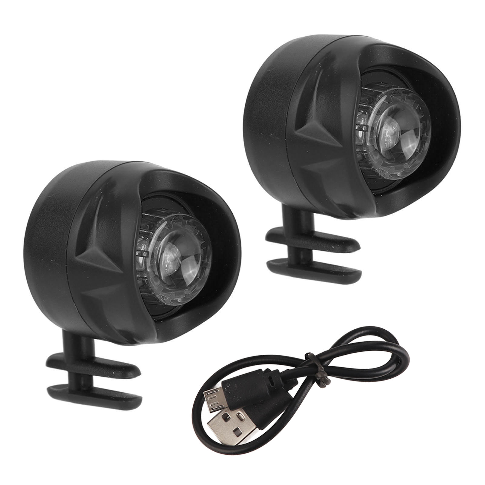2er-pack Usb-wiederaufladbare Schuh-stirnlampen – Schwarz, Ideal Zum Wandern, Laufen Und Radfahren Bei Nacht
