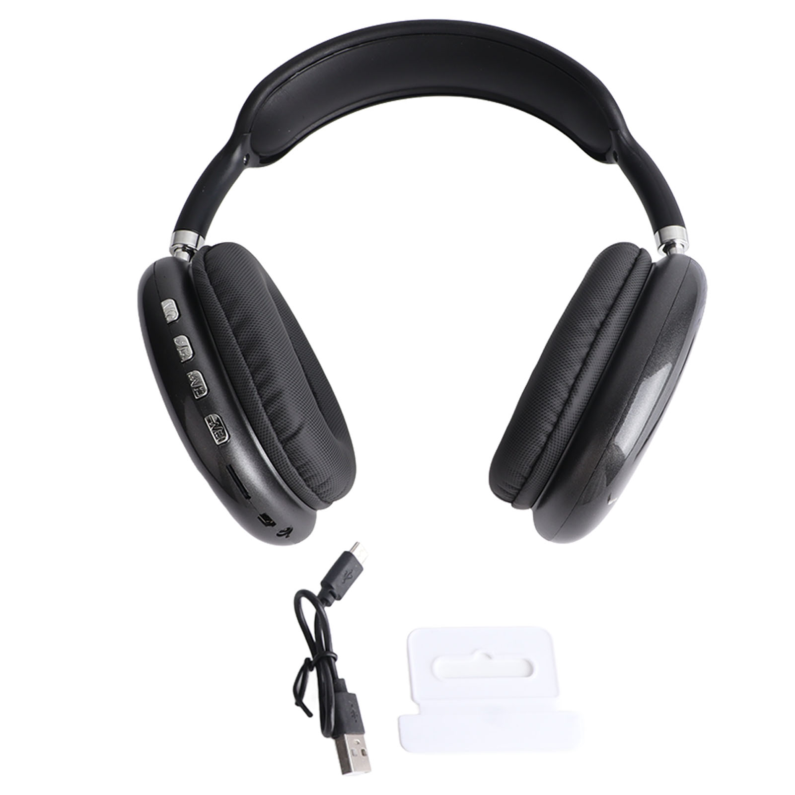 Kabelloser Bluetooth 5.0-kopfhörer Mit Geräuschunterdrückung, Leicht Und Faltbar, Stereo-edr, Schwarz