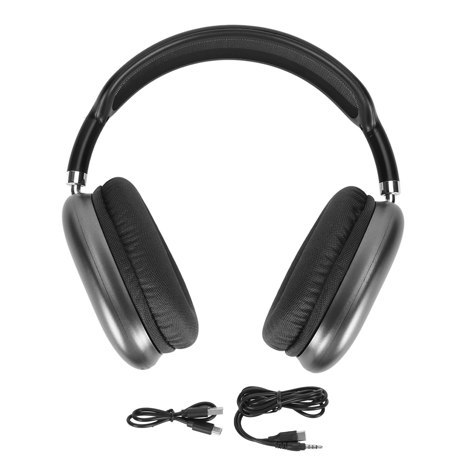 Kabellose Bluetooth-kopfhörer Mit Mikrofon, Verstellbar Und Faltbar Für Sport, Reisen, Arbeit Und Studium – Schwarz