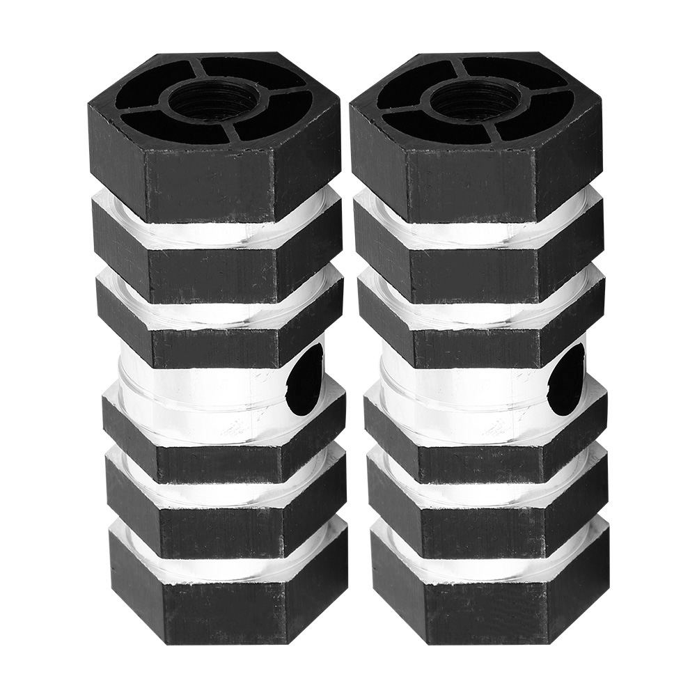 Schwarze Bmx-pegs Aus Aluminiumlegierung Für Die Hinterachse Von Fahrrädern
