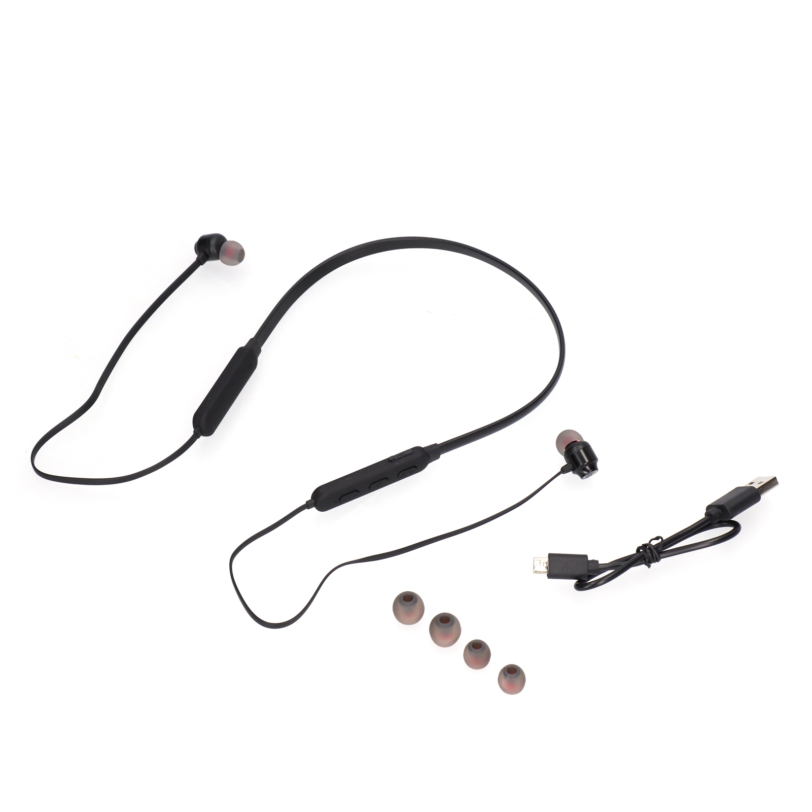 Bluetooth 5.1-kopfhörer Mit Kopfbügel Für Sport – Schwarze Kabellose In-ear-kopfhörer Fürs Training
