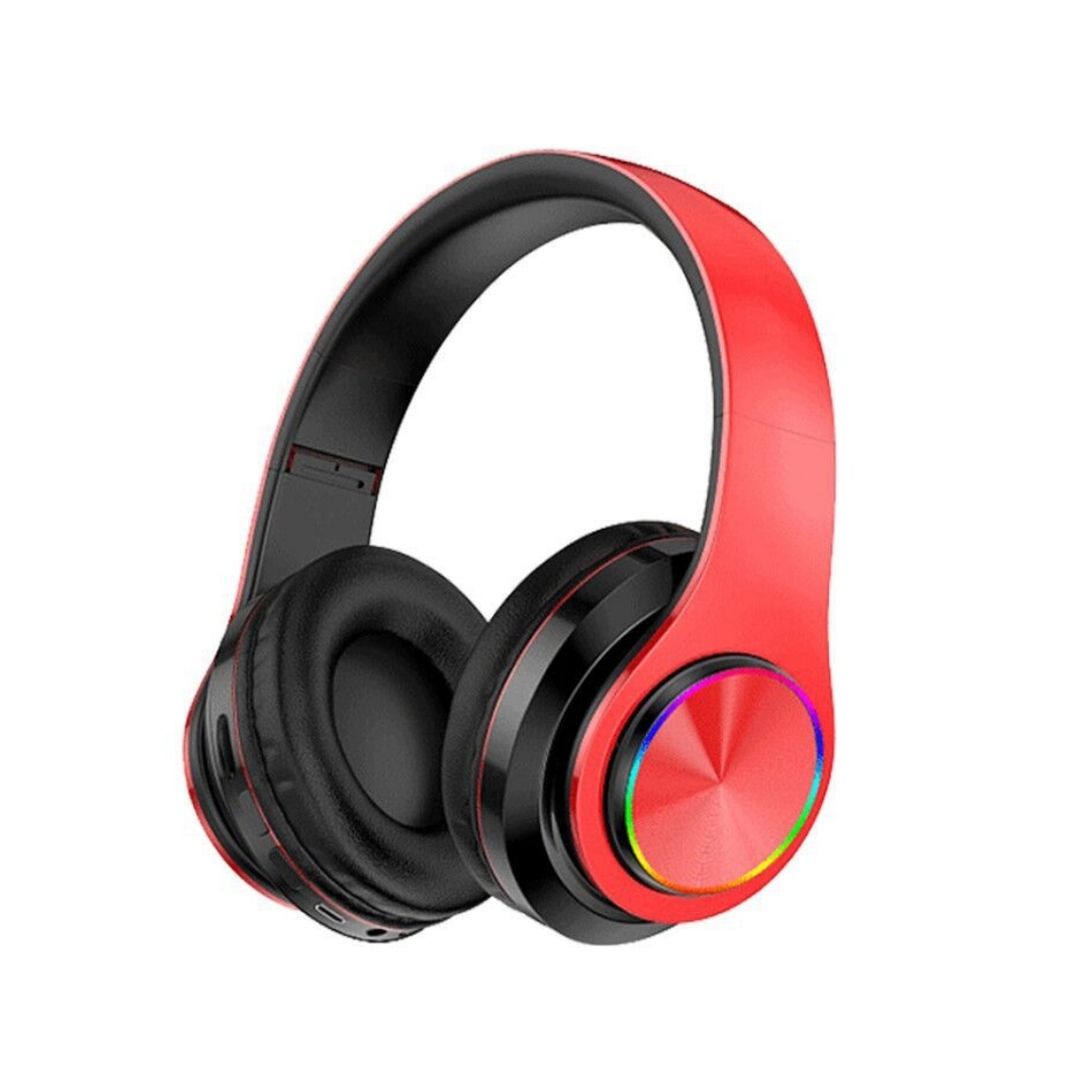 Kabellose Bluetooth-kopfhörer – Bequem Und Leicht – Schwarz Und Rot