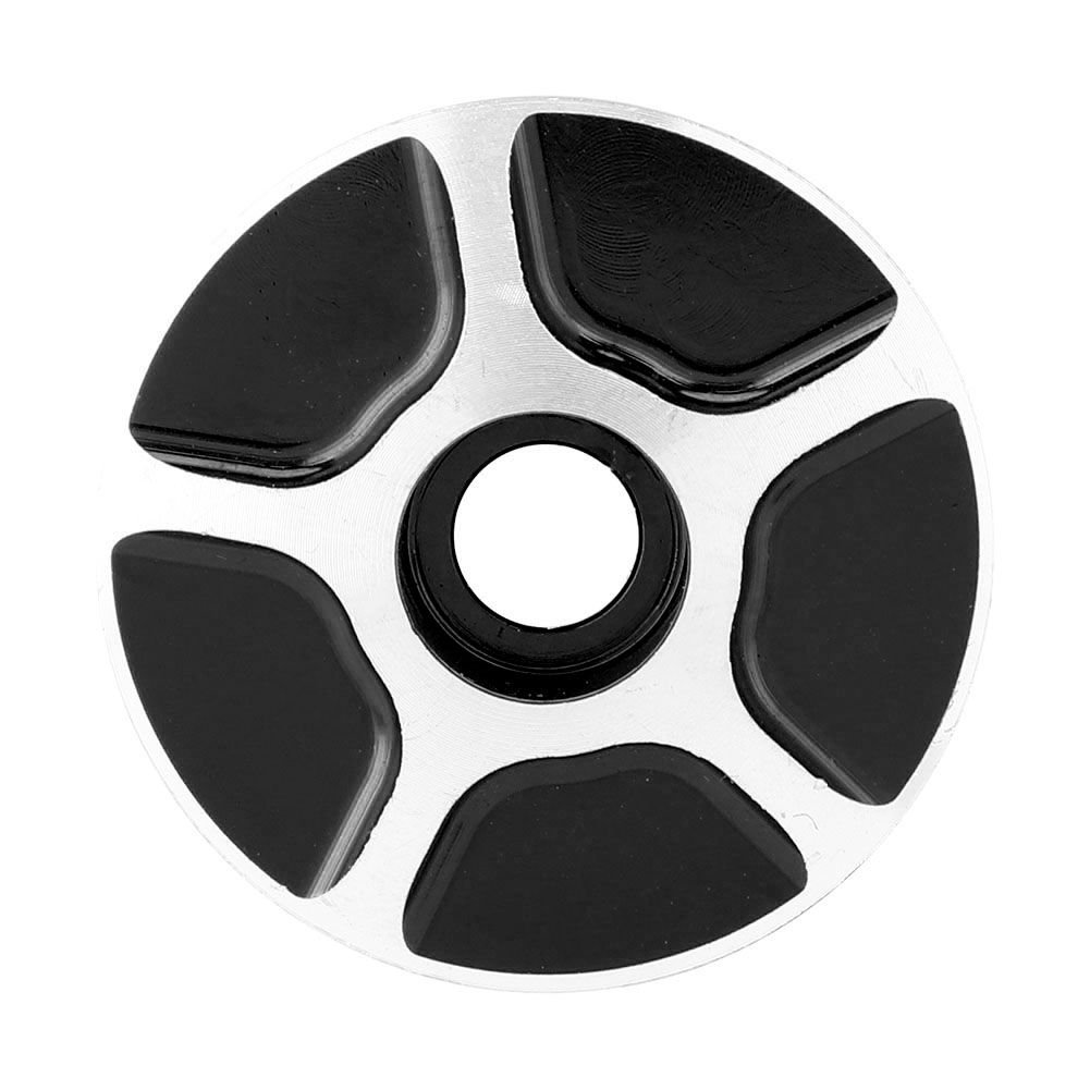 Schwarze Aluminium-vorbaukappe Für Gewindelose Rennräder