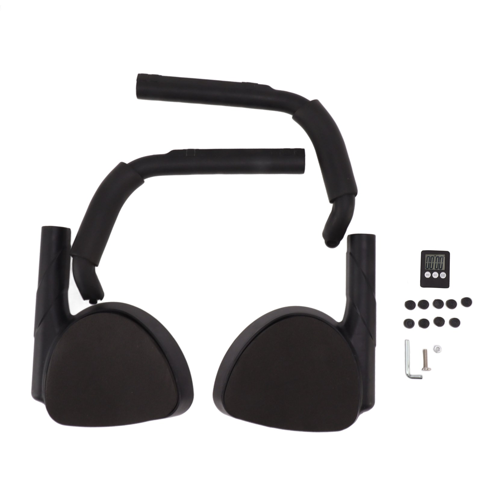 Multifunktionales Trainingsbrett Mit Timer, Tragbares Plankboard Für Liegestütze, Ideal Für Das Heim-fitnessstudio Oder Das Büro, Farbe: Schwarz.