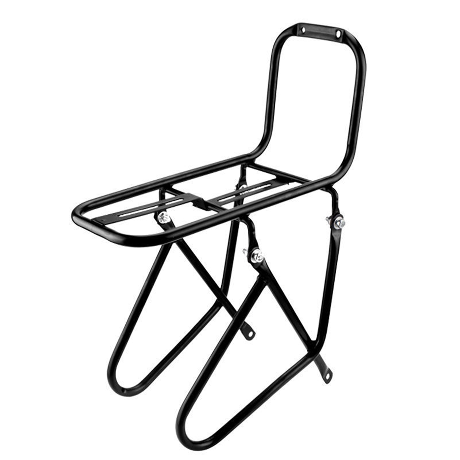 Fahrradträger Aus Stahl Für Vorne, Aufbewahrungsgestell Für Fahrradzubehör, 25x15x15cm Ablagefläche, Schwarzer Transportträger