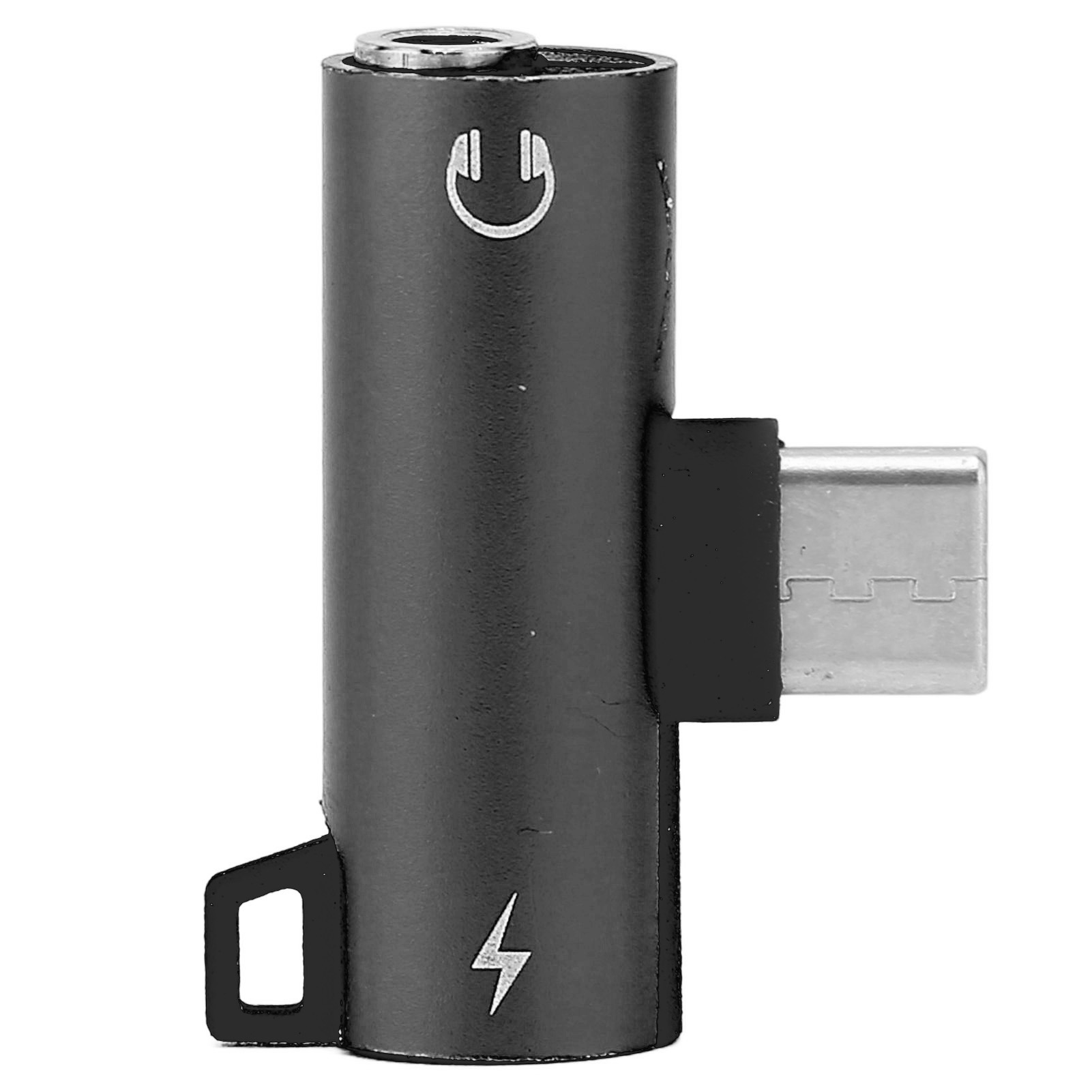Usb-c-auf-3,5-mm-klinkenadapter Mit Pd-schnellladefunktion – Hifi-audio Und Doppelfunktion (schwarz)