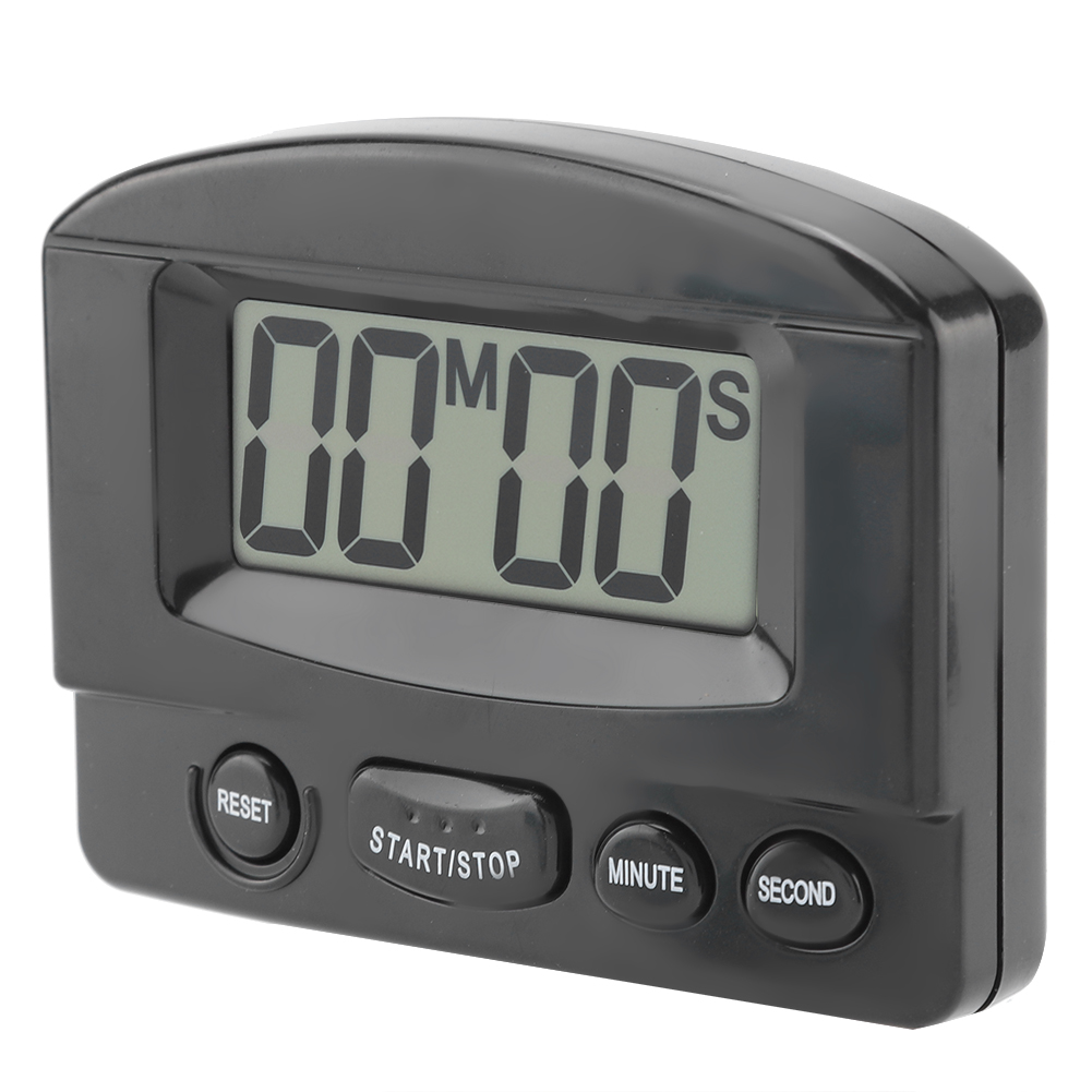 Tragbarer Digitaler Kochtimer Mit Großem Lcd-bildschirm Und Countdown-timer (schwarz)