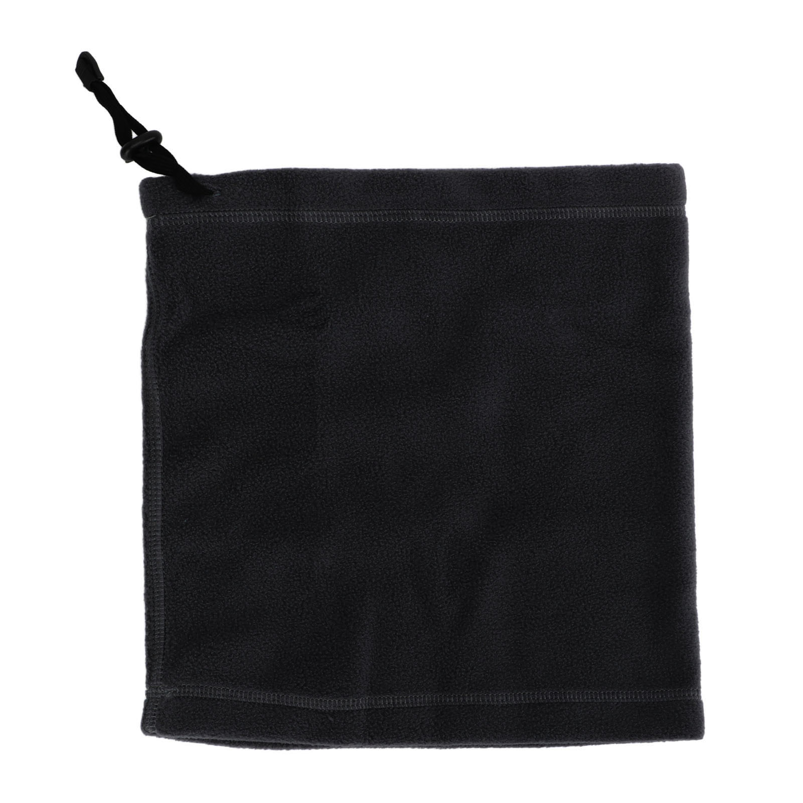 Verstellbarer Fleece-schal Zum Skifahren Im Winter, Unisex-thermo-nackenwärmer Mit Kordelzug, Schwarz.