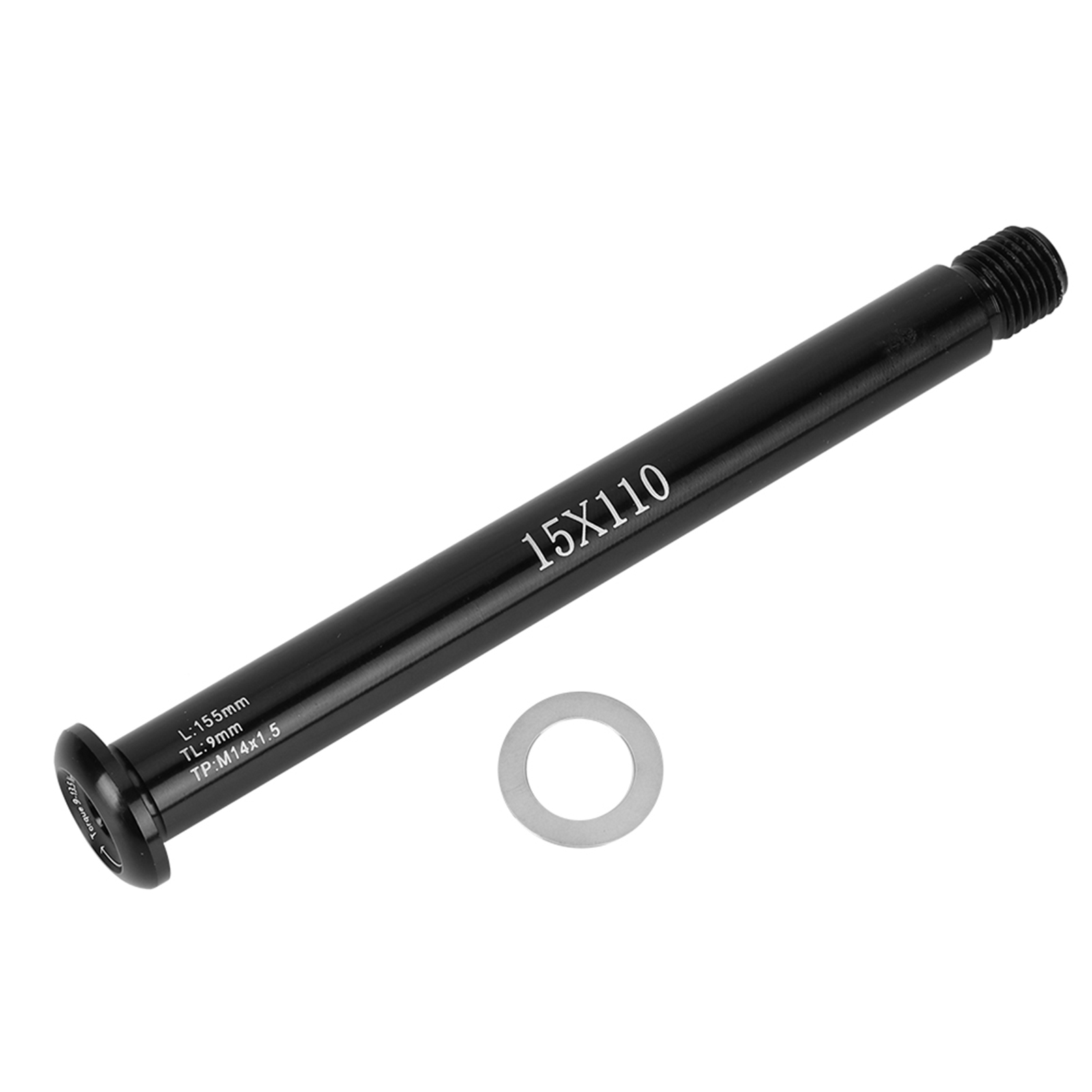 Steckachse Aus Schwarzer Aluminiumlegierung Für Rockshox- Und Fox-mountainbikes, Qr15x110 Mm
