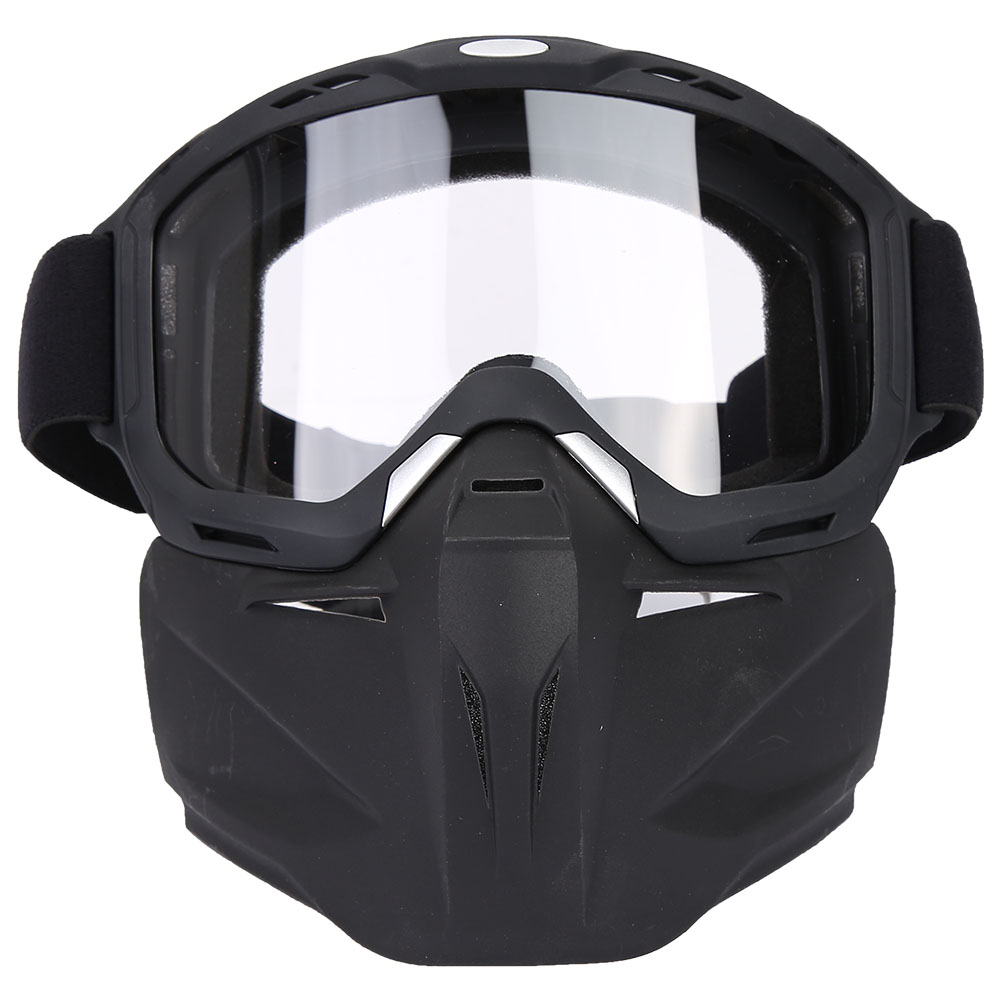 Abnehmbare, Winddichte Gesichtsmaske Für Den Außenbereich, Geeignet Für Motorrad-, Fahrrad- Und Mountainbike-touren (transparent)