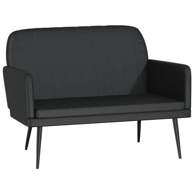vidaXL Sitzbank Schwarz 107x80x81 cm Kunstleder 351398