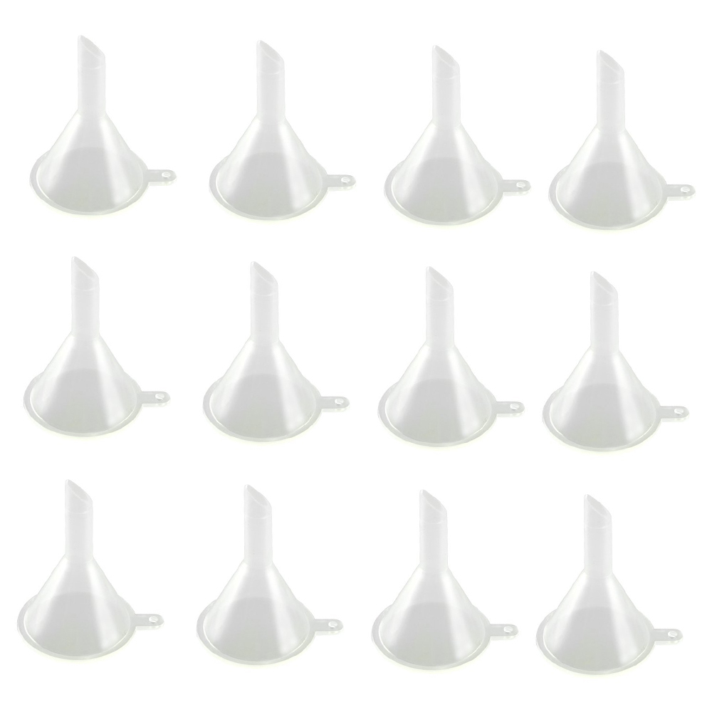 30 Mini-trichter Aus Transparentem Kunststoff. Ideal Zum Umfüllen Von Flüssigkeiten, Ätherischen Ölen, Parfums, Zum Abfüllen In Laboren, Zum Sandstrahlen Usw.