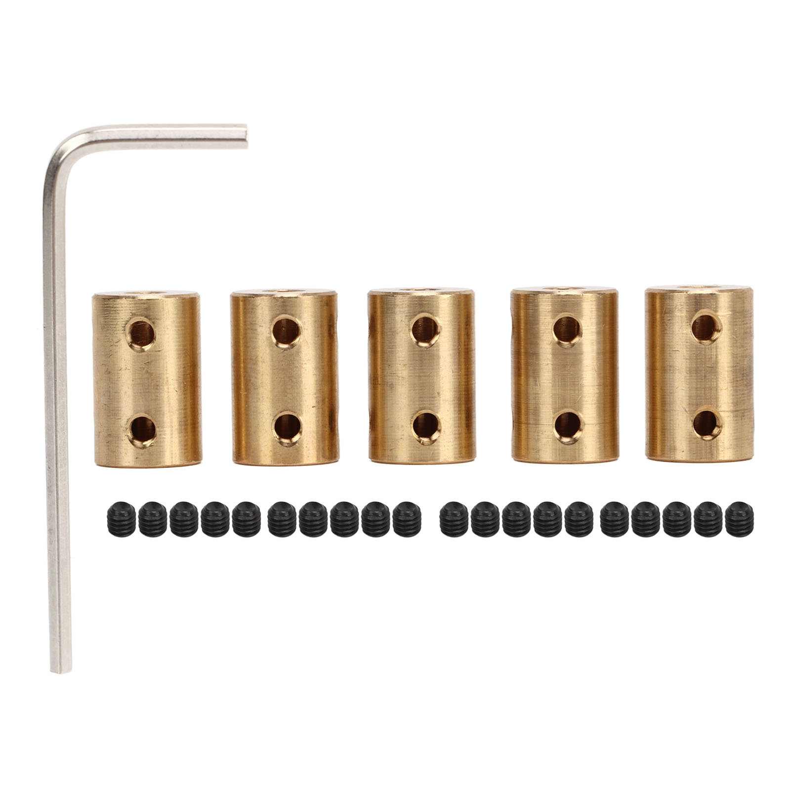 Stück Starre Messingkupplung, 22 Mm Länge, 14 Mm Außendurchmesser, Bohrung 5 Bis 8 Mm Für Motorwellen
