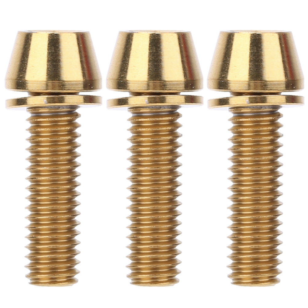 Fahrradvorbauschrauben Aus Titanlegierung, Scheibenbremsen-klemmset, M6x20 Mm Vergoldete Schrauben, Langlebiges Fahrradzubehör