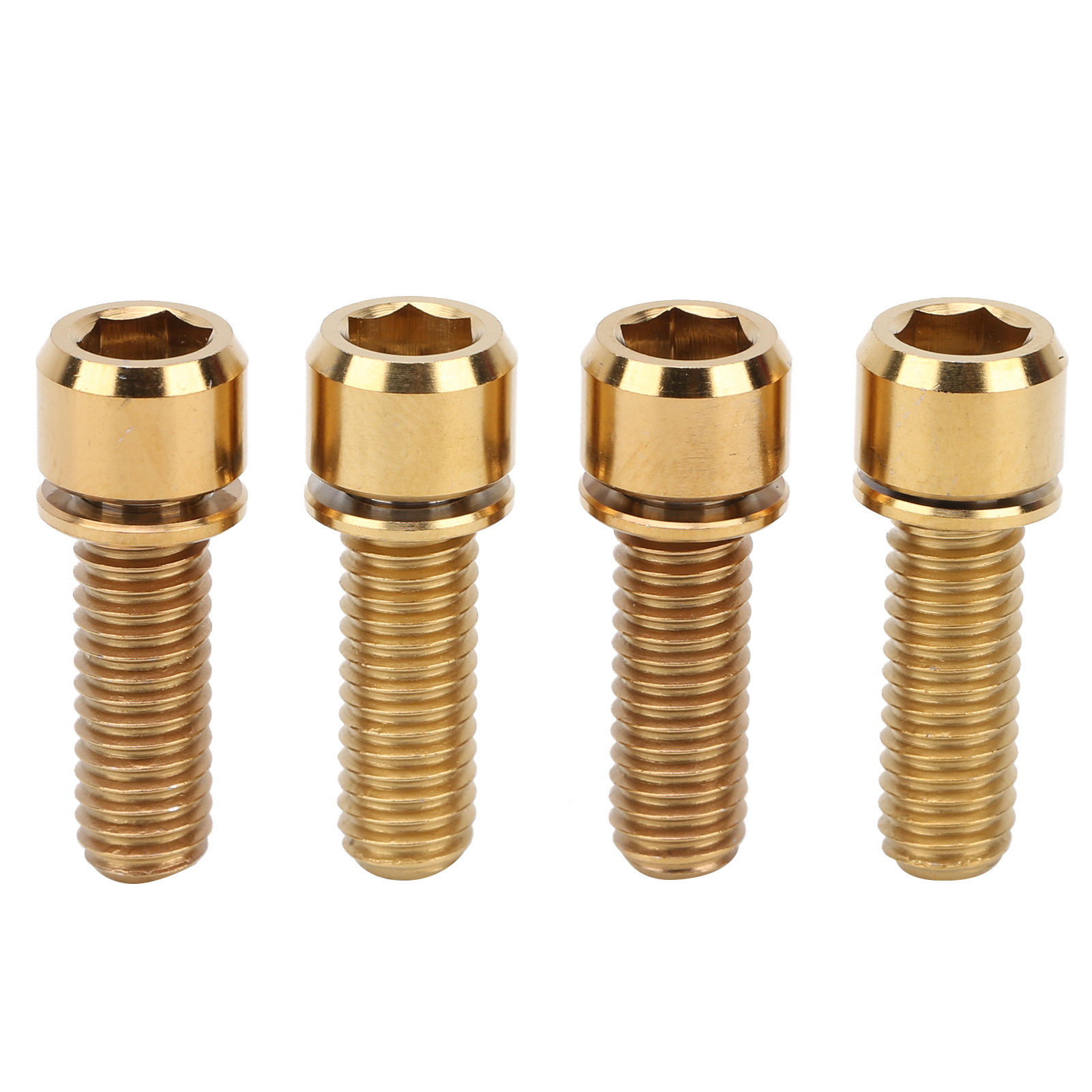 Titanlegierungsschrauben M6x18 Für Mountainbikes Und Rennräder, Hochfest, Gold
