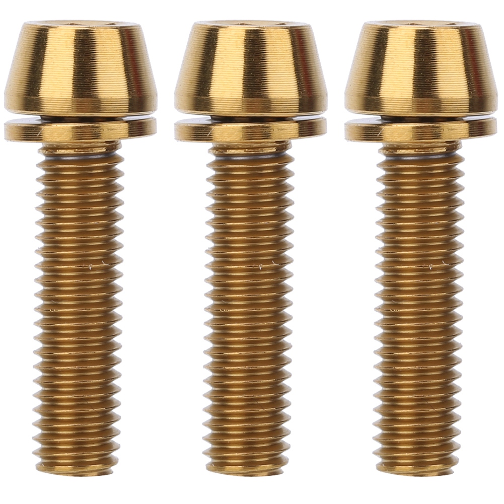 Fahrradvorbauschrauben Aus Titanlegierung, M5x20mm Scheibenbremsschrauben In Gold, Langlebiges Fahrradzubehör