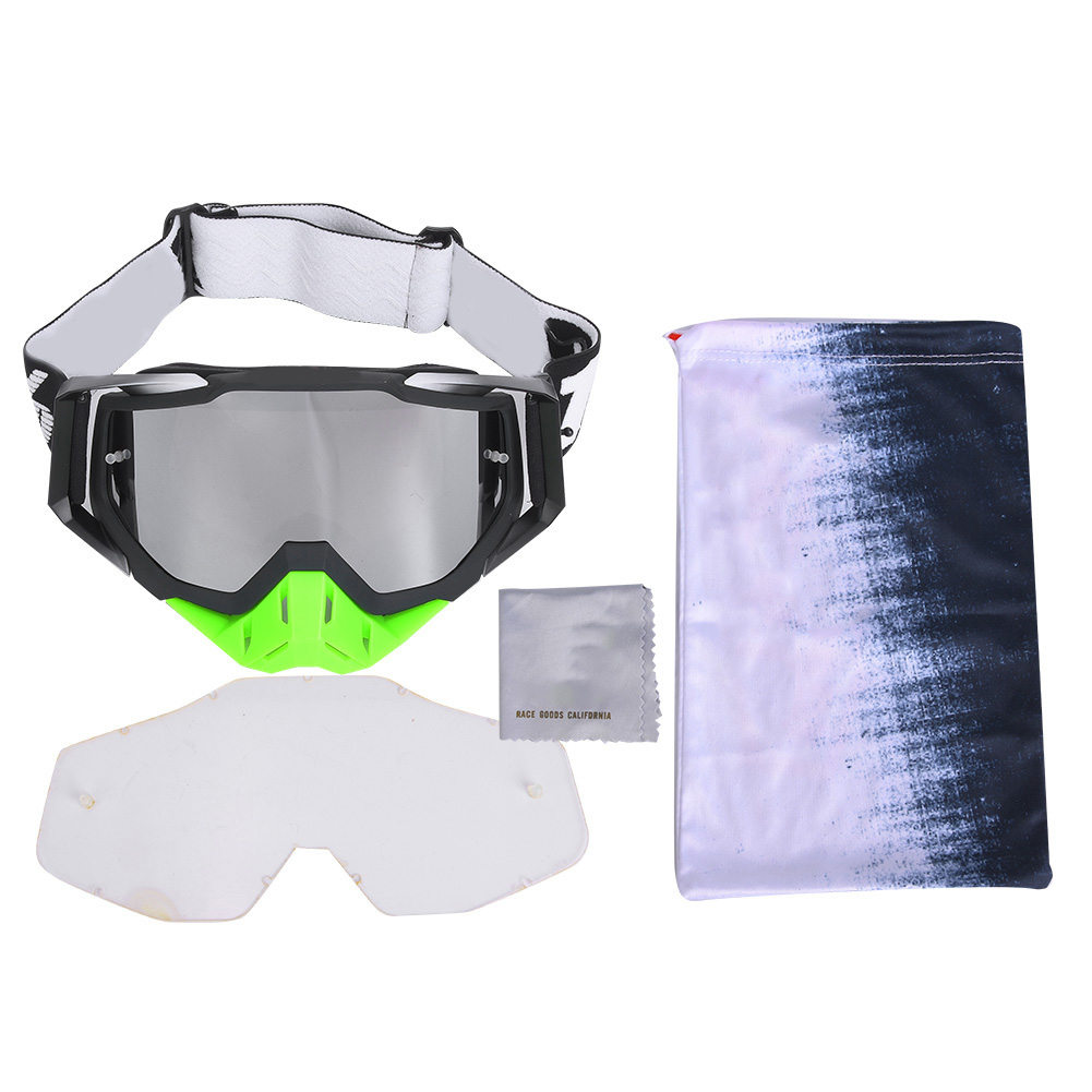 Winddichte Schutzbrille Für Rad- Und Motorradfahrer, Unisex Erwachsene (silber & Schwarz)