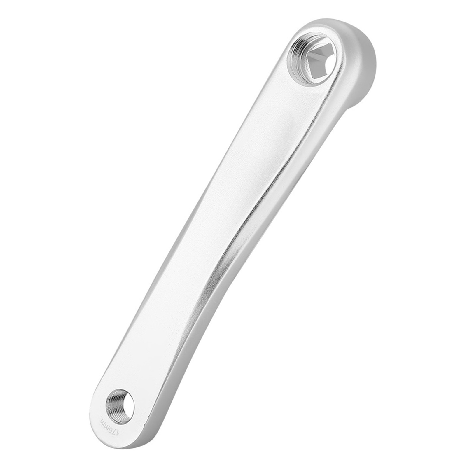 Aluminium-fahrradkurbelarm 170 Mm Links, Ersatz Für Tretlager (silbernes Diamantloch)