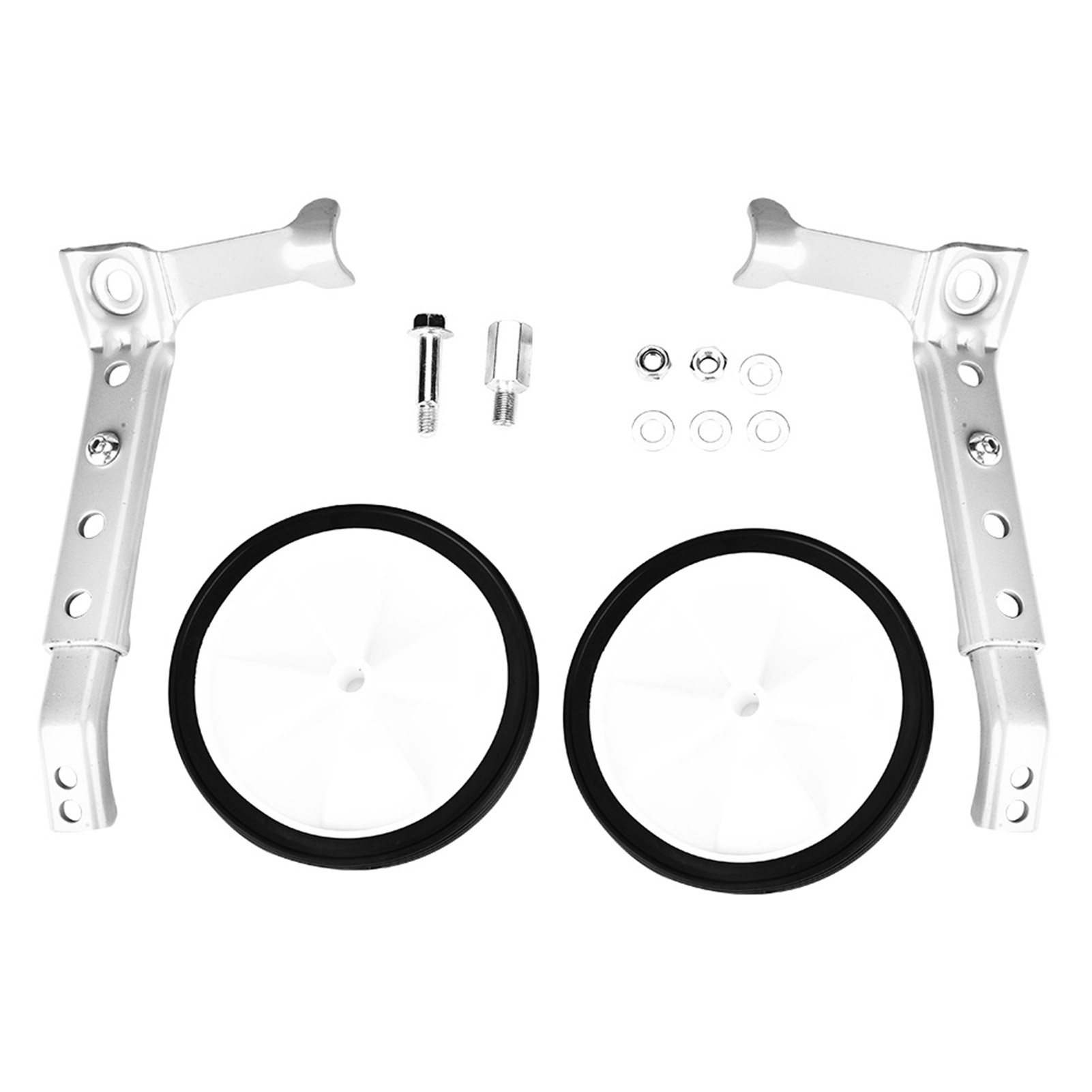 Verstellbare Stützräder Für Kinderfahrräder Von 16" Bis 22" - Variable Geschwindigkeit (silber)