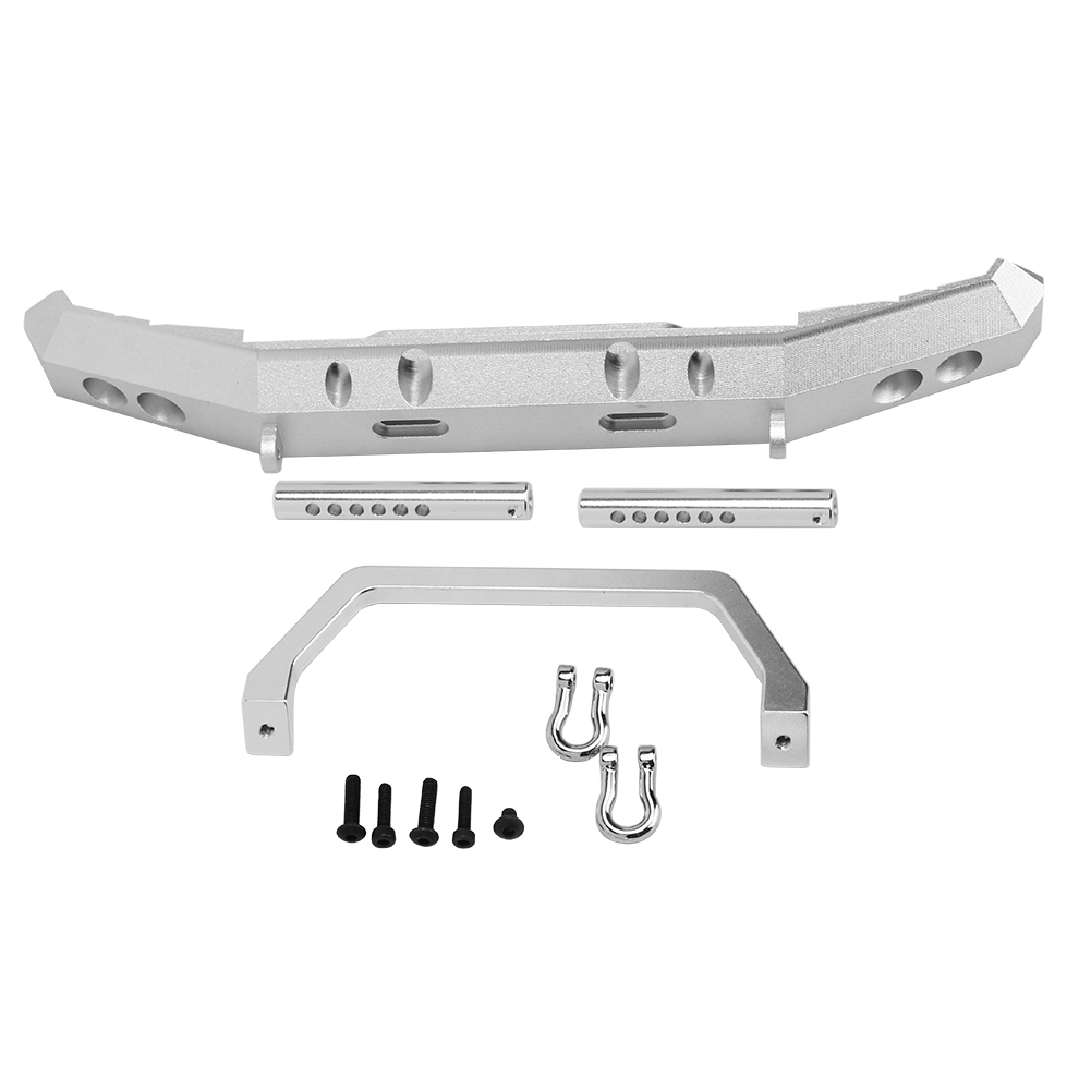 Frontstoßstange Aus Aluminiumlegierung Für Rgt 1/10 Truck Overland Rock Cruiser Ex86100 - Ersatz- Und Upgrade-zubehör (silber B R86025s)