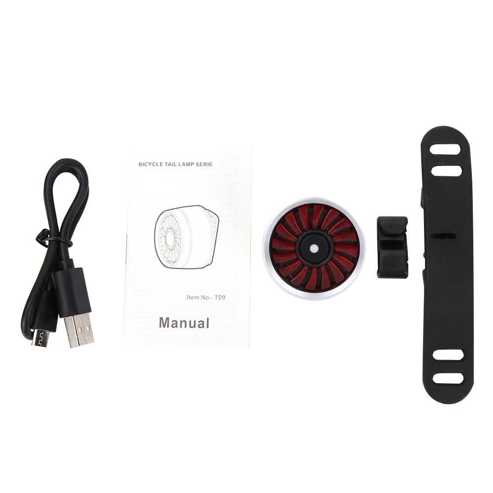Intelligentes Fahrradrücklicht Mit Bremsenerkennung Und Usb-ladefunktion (silber)