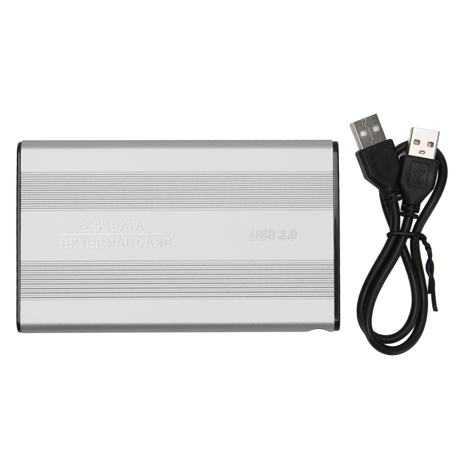 Externe 2,5"-usb-2.0-festplatte Mit 500 Gb Speicherkapazität, Silberfarben, Tragbar Und Leicht Für Pc Und Reisen, Highspeed-plug & Play.