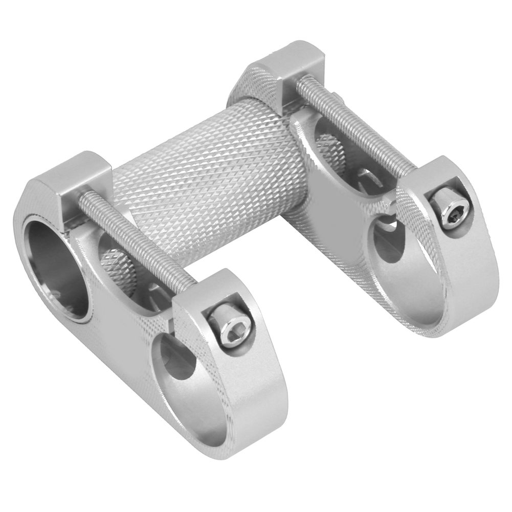 Klappbarer Fahrradlenker, Ultraleichter Doppelrohr-vorbau, Umbausatz (silber)