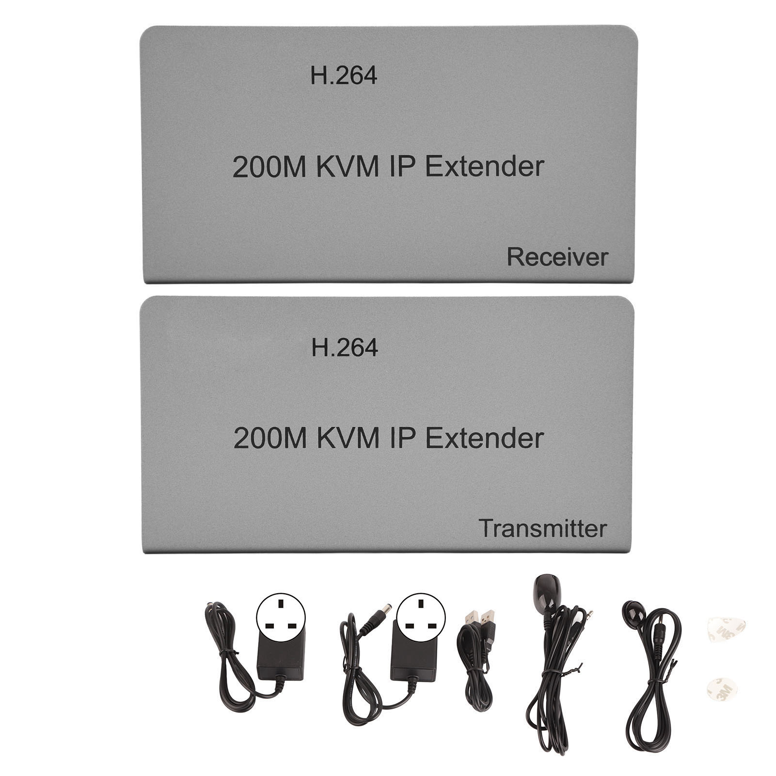 200 M Hdmi-extender Full Hd 1080p Mit Ir-steuerung Und Durchschleifausgang – 100–240 V Netzteil, Uk-stecker