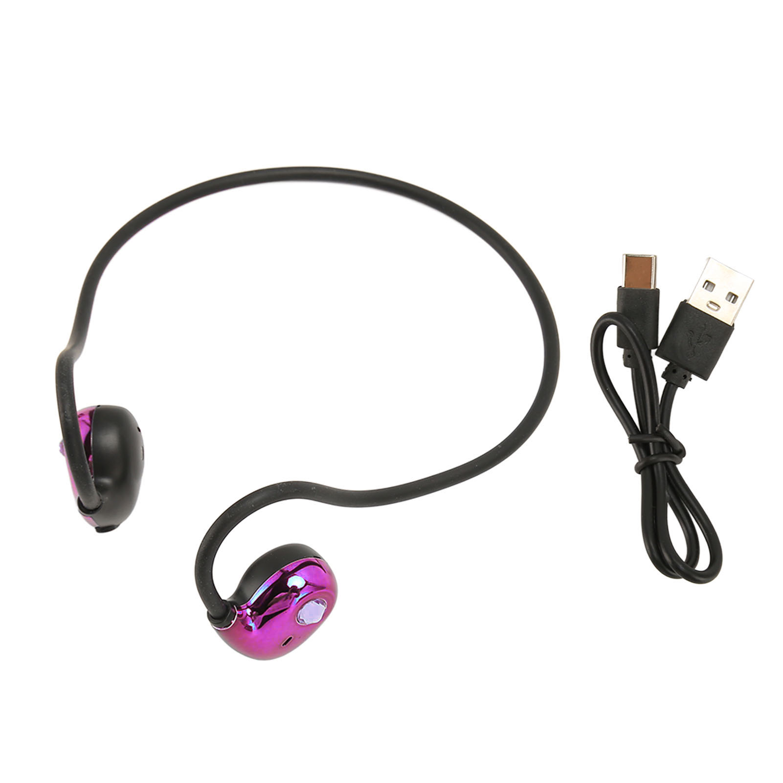Bluetooth 5.3 Sportkopfhörer Mit Knochenleitung, Offene Kabellose Ohrhörer Zum Laufen, Radfahren Und Wandern – Lila
