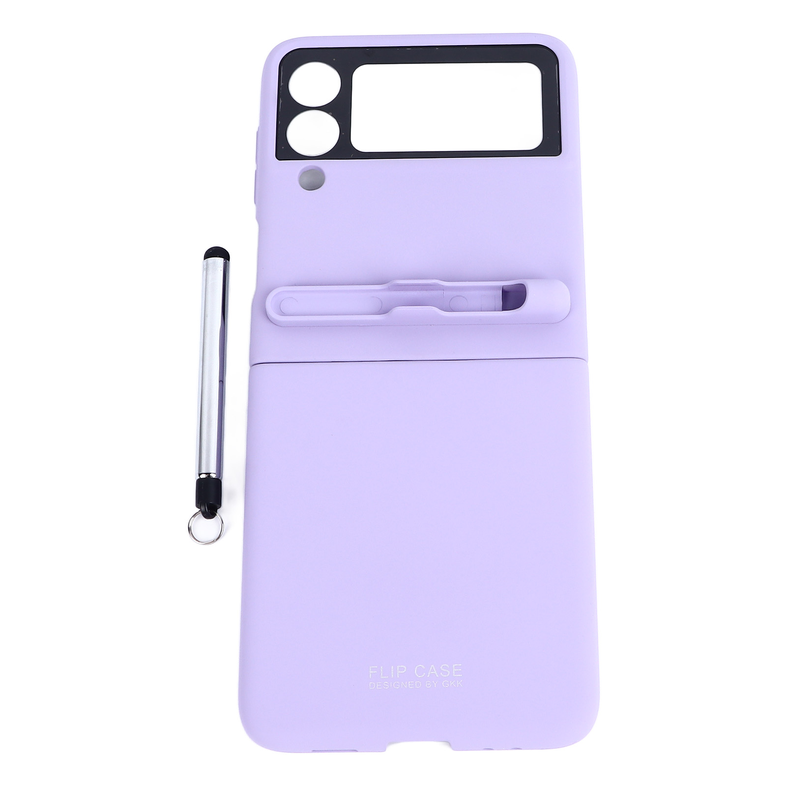 Ultradünne, Stoßfeste Schutzhülle Für Galaxy Z Flip 3, Mit Stift Für Den Touchscreen, Farbe: Lila