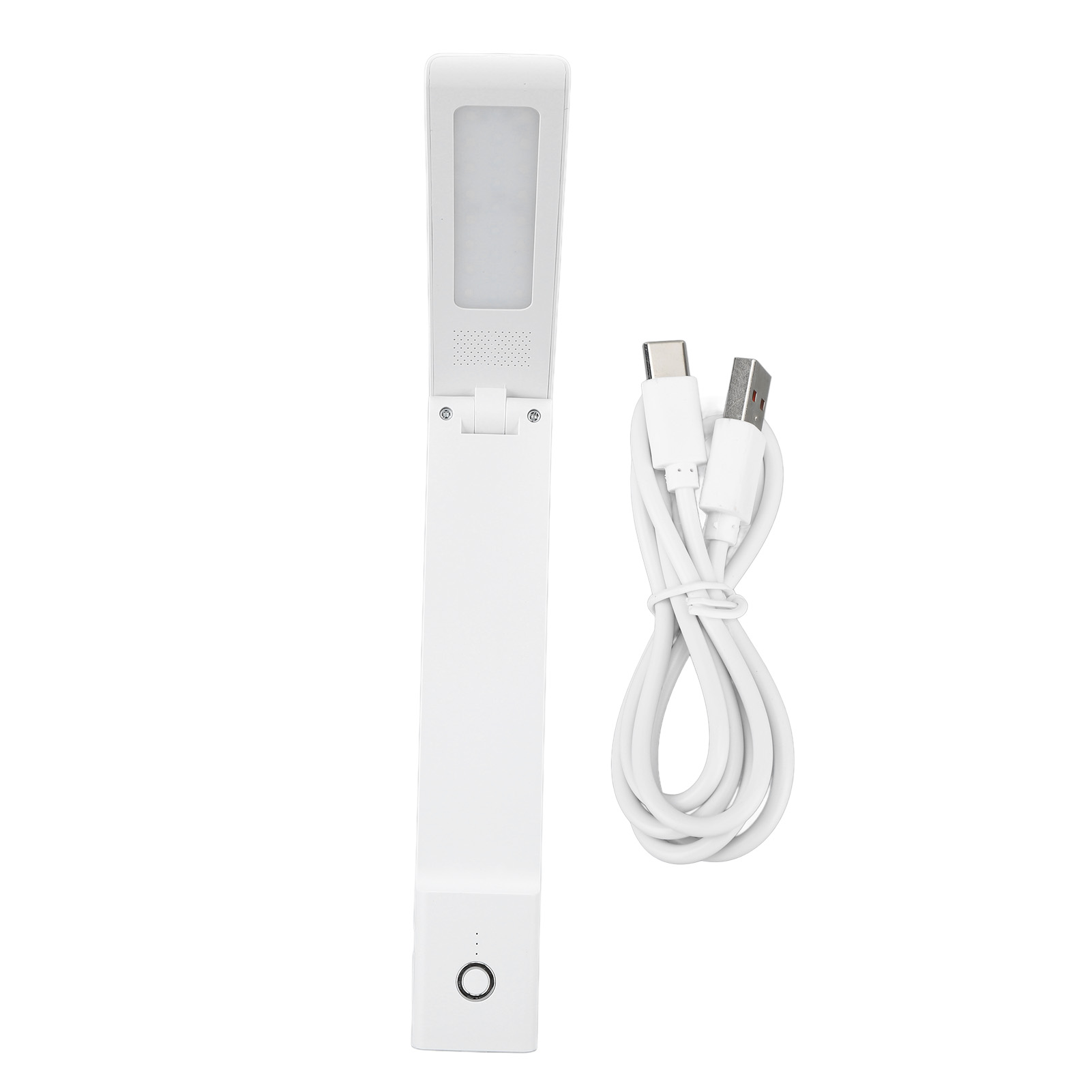 Faltbare Led-schreibtischlampe Mit Touch-bedienung, Weichem, Augenschonendem Licht, Ideal Zum Lesen Im Bett, Im Büro Oder Im Studentenwohnheim, Weiß