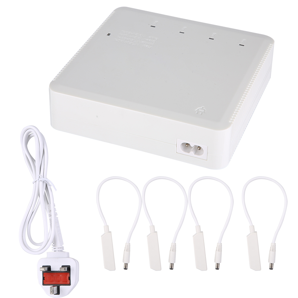 4-port-ladegerät Für Rc-drohnen-akkus + 2 Usb-anschlüsse Für Xiaomi Fimi X8 Se, 100–240 V, Weiß, Uk