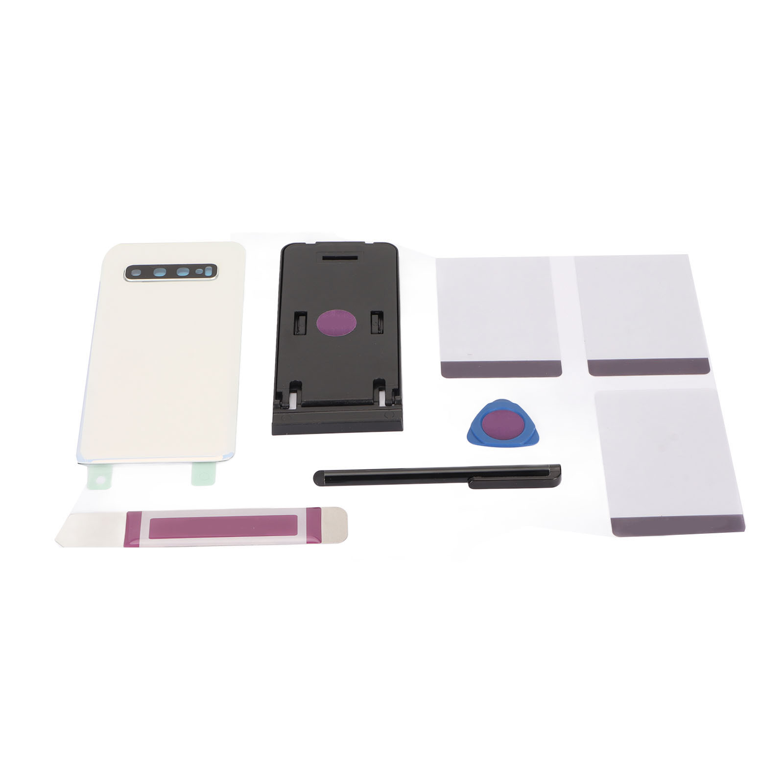 Ersatz-rückseite Für Galaxy S10 – Reparaturset Mit Stift, Touchscreen, Kameralinse Und Werkzeug, Weiß
