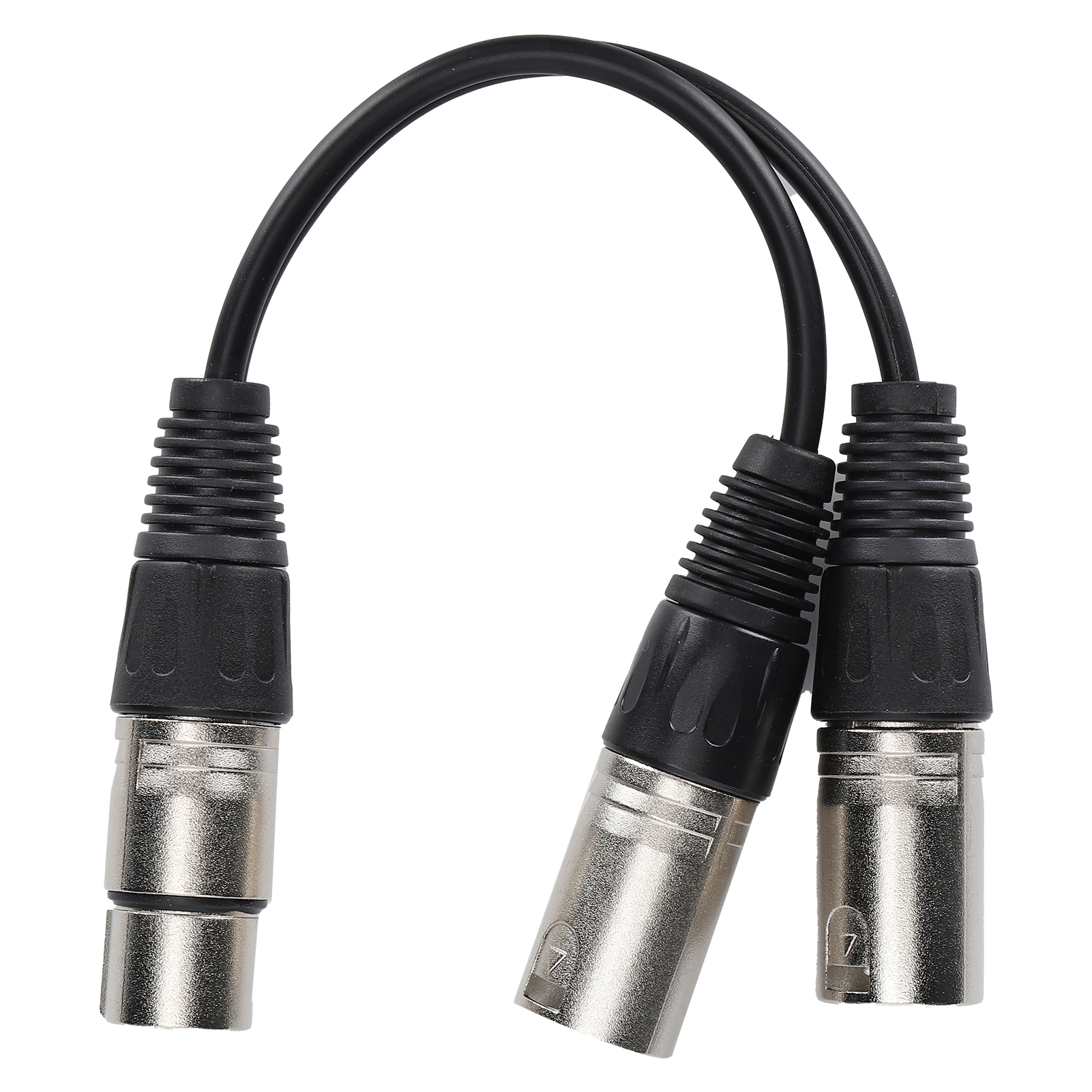 Xlr-buchse Auf Zwei Xlr-stecker Kabel Für Stereo-audioanschluss, Symmetrisches Mikrofon - Weiß, 3 M / 9,8 Ft
