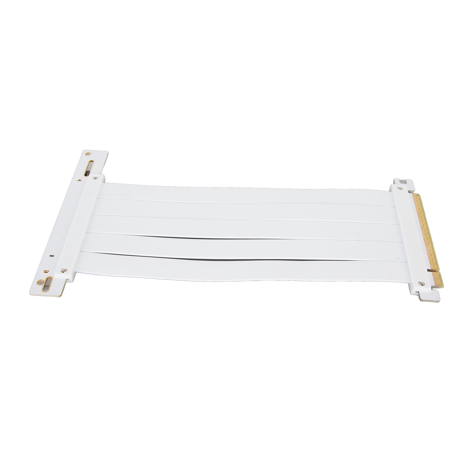 Flexibles Pcie 4.0 X16-verlängerungskabel (90°-winkel), Kompatibel Mit Rtx 4090, 20 Cm, Weiß – Hochgeschwindigkeits-grafikkartenanschluss