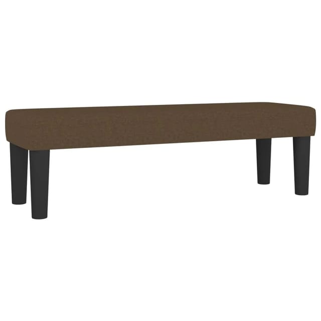 vidaXL Sitzbank Dunkelbraun 100x30x30 cm Stoff 346647