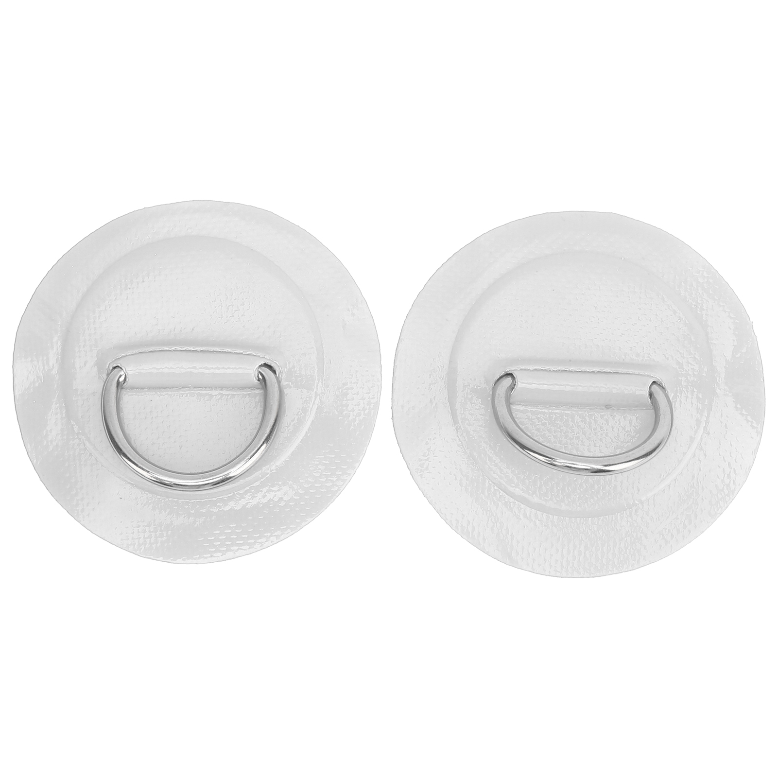 2-teiliger Aufblasbarer D-ring Für Boot Und Kajak, Reparaturflicken Aus Marinetauglichem Pvc Mit Fester Schnalle Aus Edelstahl (weiß)