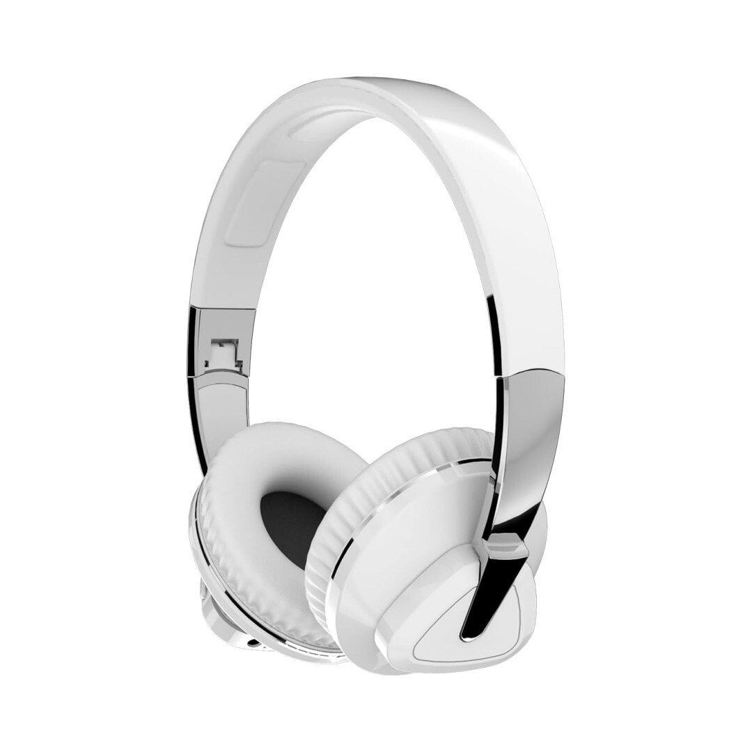 Kabelloser Bluetooth-over-ear-kopfhörer Mit Mikrofon, Hochwertiger Audioqualität (v5.0), 24 Stunden Akkulaufzeit, Geeignet Für Sport, Damen Und Herren, Pc Und Smartphones (weiß), Modell 2a537-h3